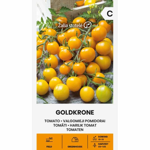Zoomaa kuva kohteesta Kirsikkatomaatti 'Goldkrone'